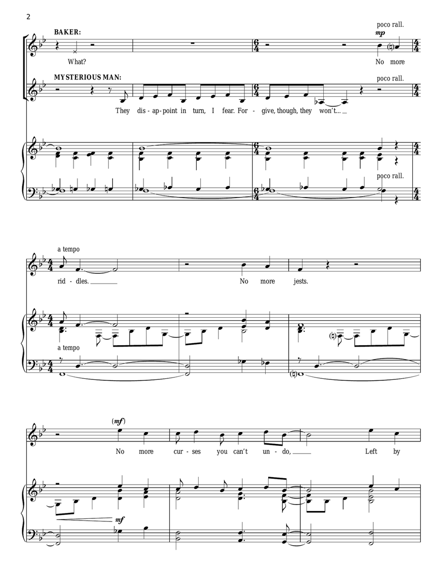 No More (from Into The Woods) Piano, Vocal scores gallery preview page 2