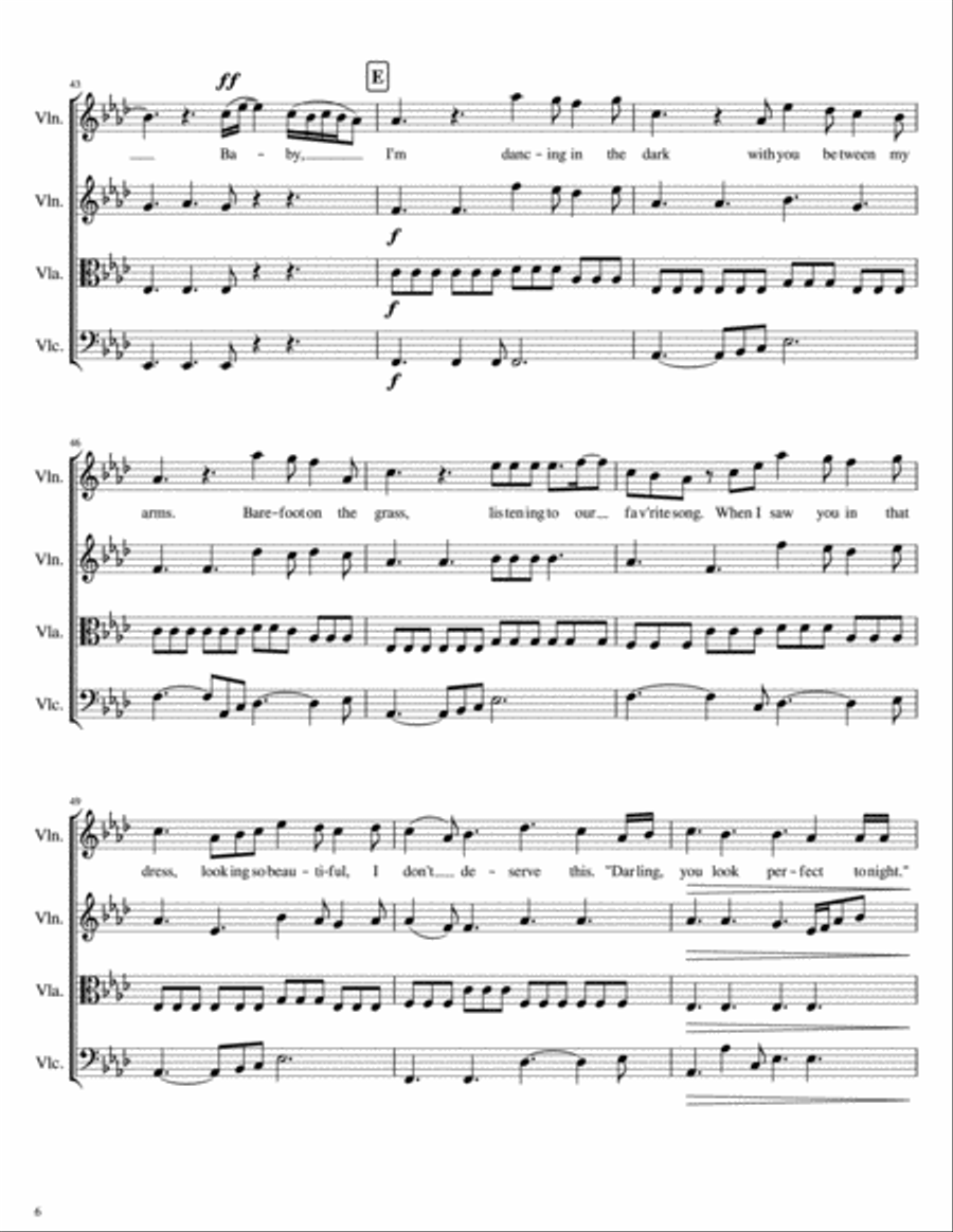 Perfect String Quartet scores gallery preview page 6
