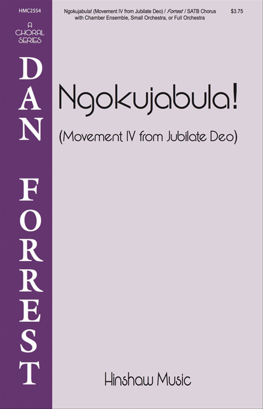 Ngokujabula: Movement 4 from Jubilate Deo 4-Part scores gallery preview page 1