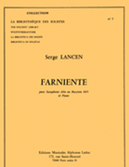 Farniente (saxophone-alto & Piano)