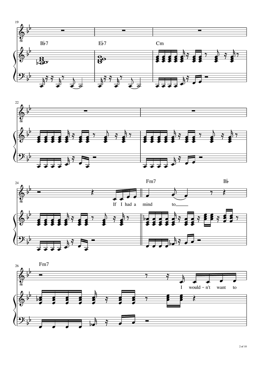 I Wouldn't Want To Be Like You Voice scores gallery preview page 3