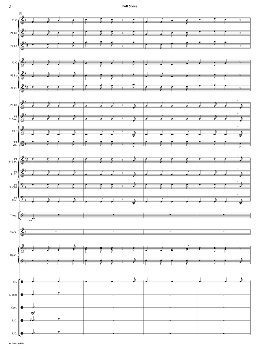 In Dulci Jubilo (Flexible Instrumentation) Concert Band scores gallery preview page 5