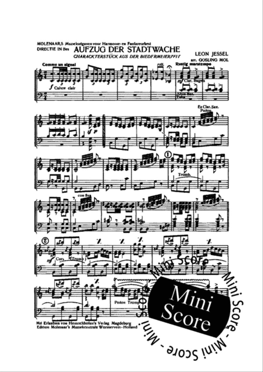 Aufzug Der Stadtwache Aufzug Der Stadtwache Fanfare Band scores gallery preview page 4