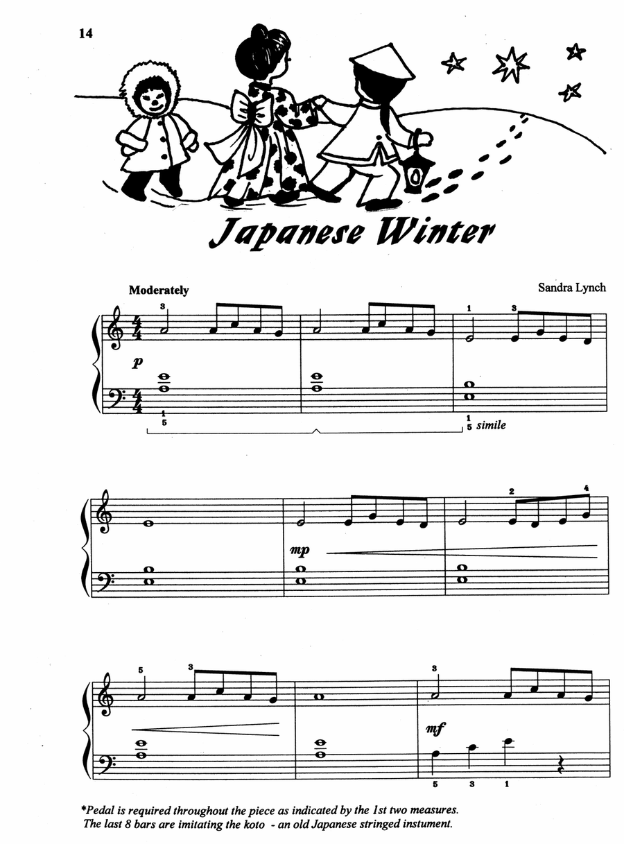 Japanese Winter Japanese Winter Piano Method scores gallery preview page 1