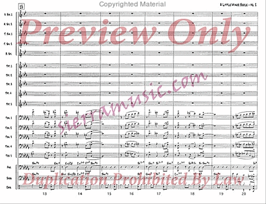 A Little Minor Booze Jazz Ensemble scores gallery preview page 3
