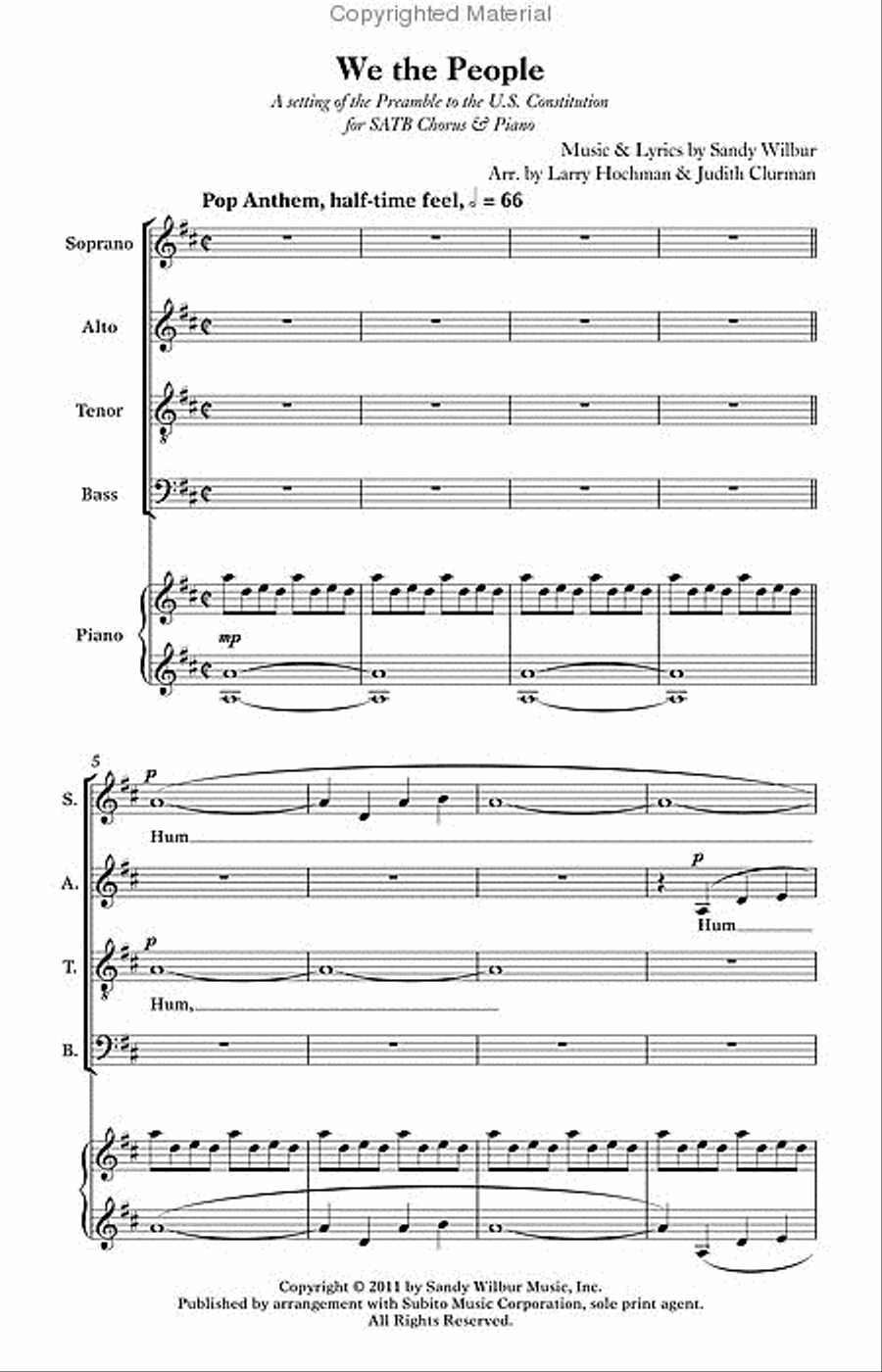 We the People 4-Part scores gallery preview page 3