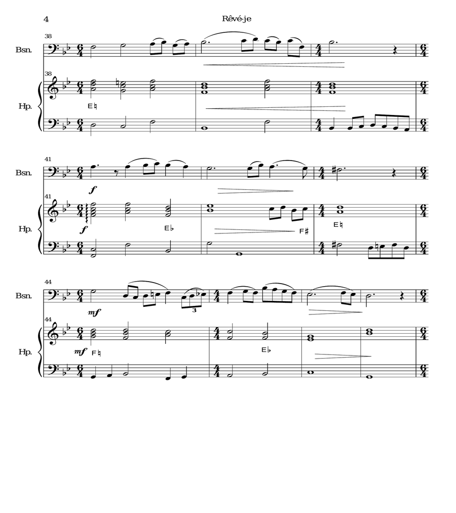 Reve-je for bassoon and harp image number null