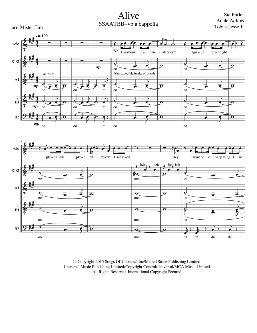 Alive Divisi scores gallery preview page 1
