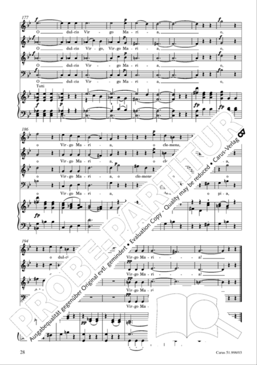 Salve Regina in g Salve Regina in g 4-Part scores gallery preview page 29
