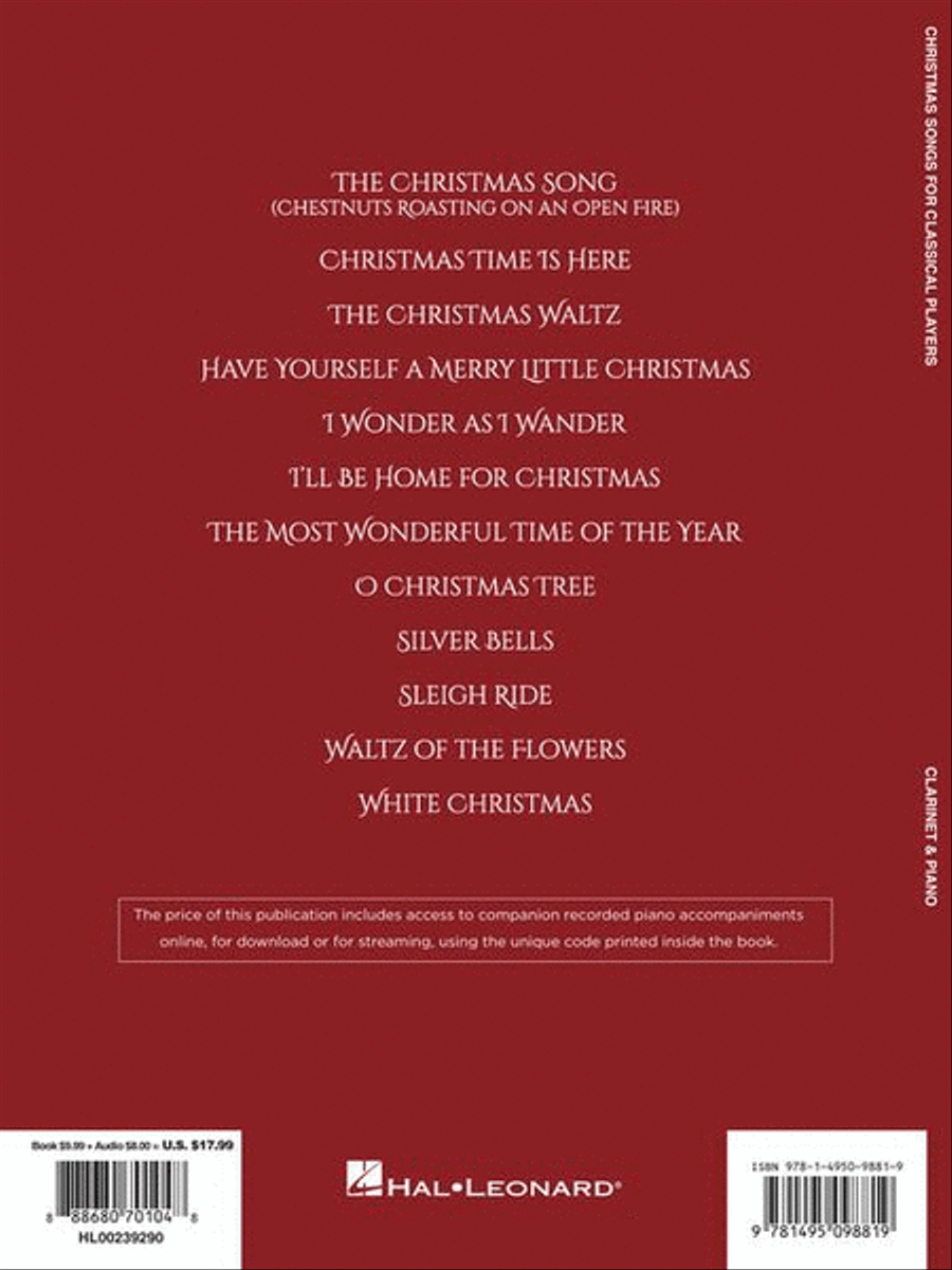 Christmas Songs for Classical Players – Clarinet and Piano Clarinet Solo scores gallery preview page 6