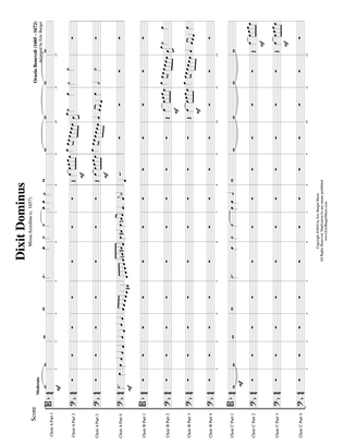 Dixit Dominus for Trombone or Low Brass Duodectet (12 Part Ensemble)