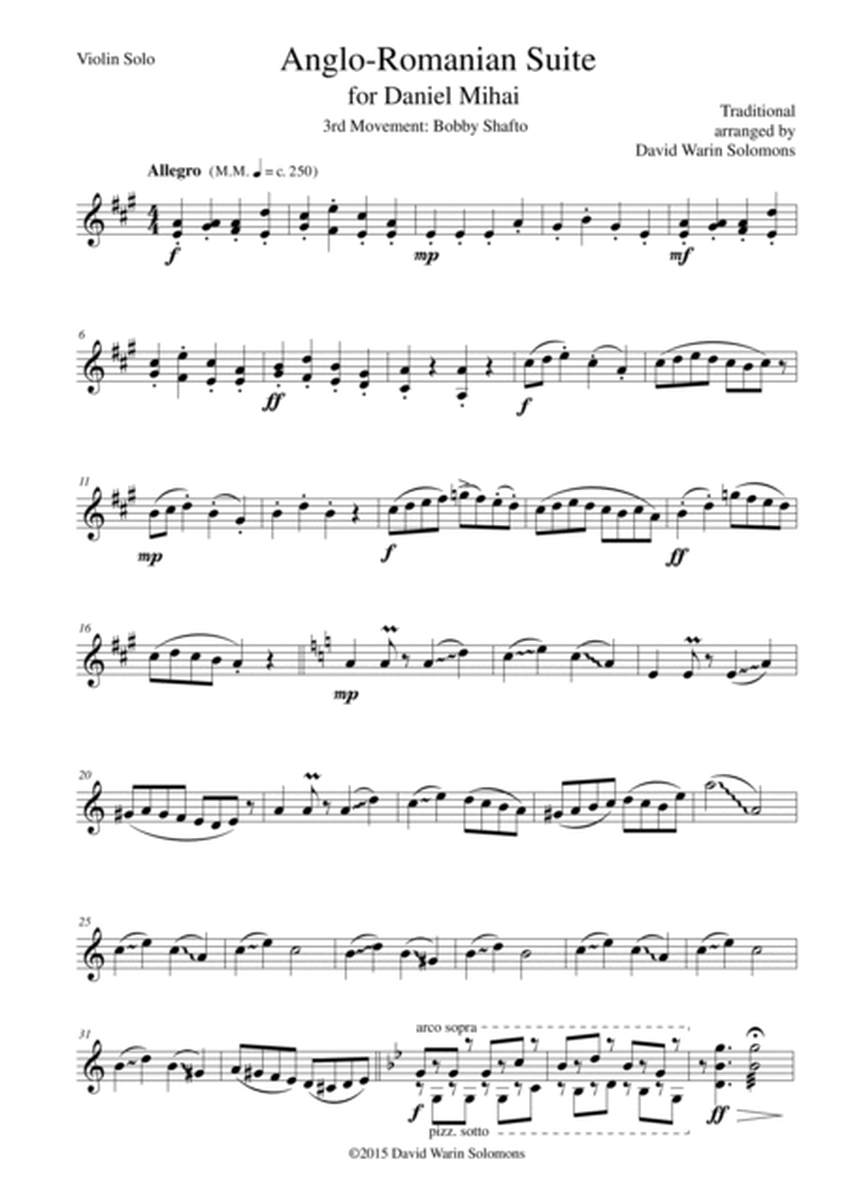 Anglo-Romanian Suite for solo violin (all 6 movements) image number null