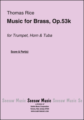 Music for Brass, Opus 53k