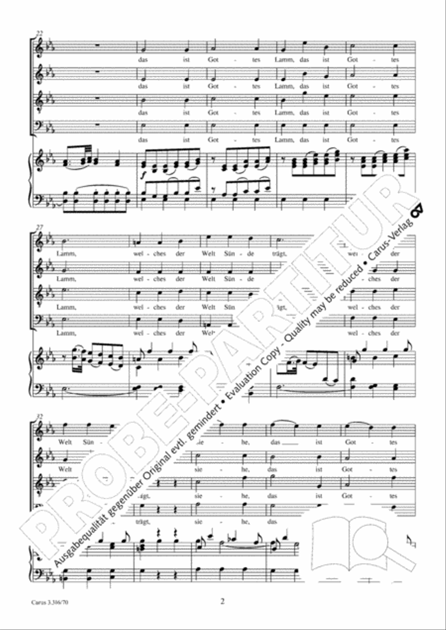 See now, this is God's own Lamb 4-Part scores gallery preview page 3