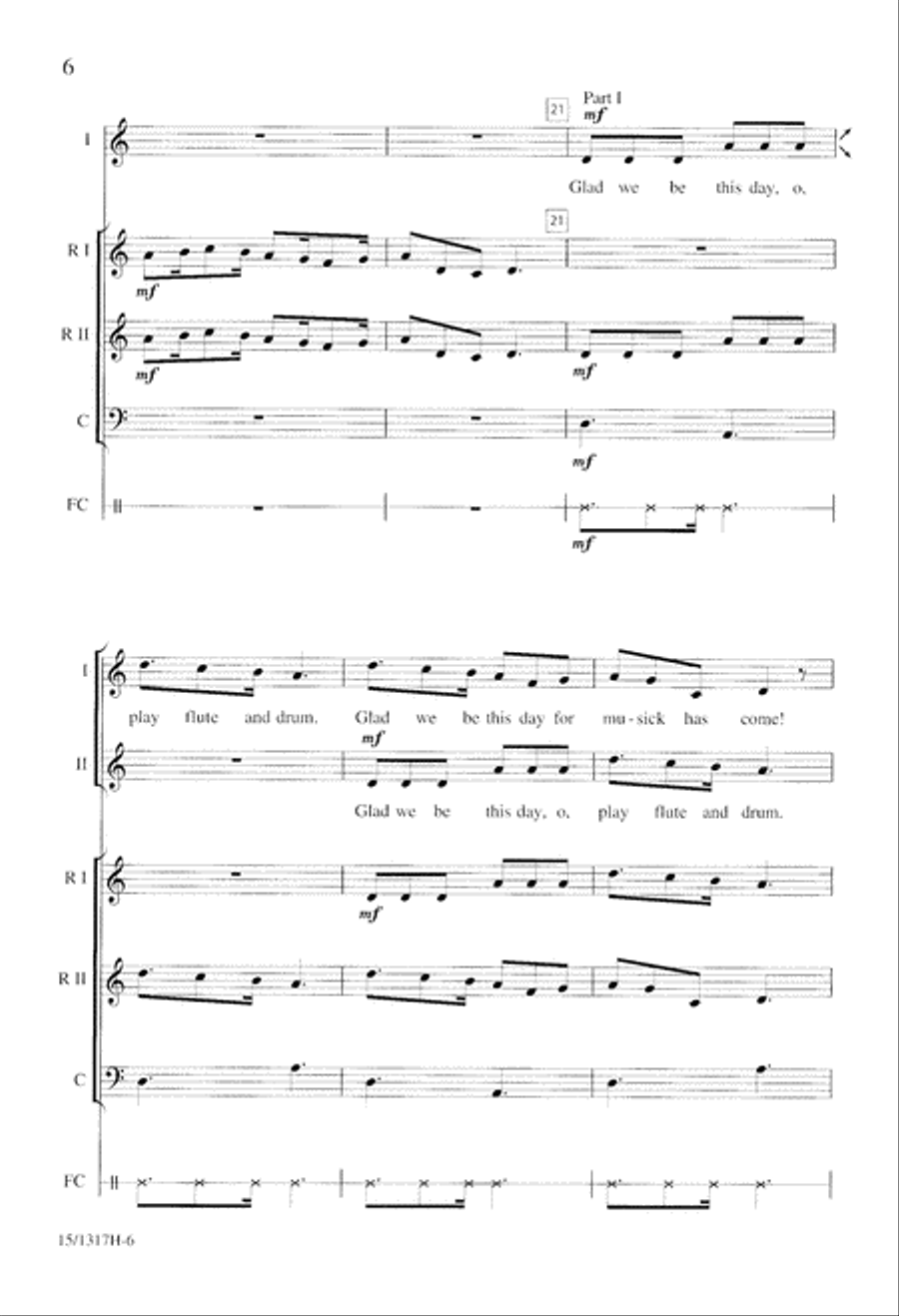 Glad We Be This Day Glad We Be This Day 3-Part scores gallery preview page 6