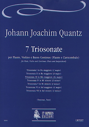 7 Triosonatas for Flute, Violin and Continuo (Flute and Harpsichord) - Vol. 3: Triosonata III in E flat maj