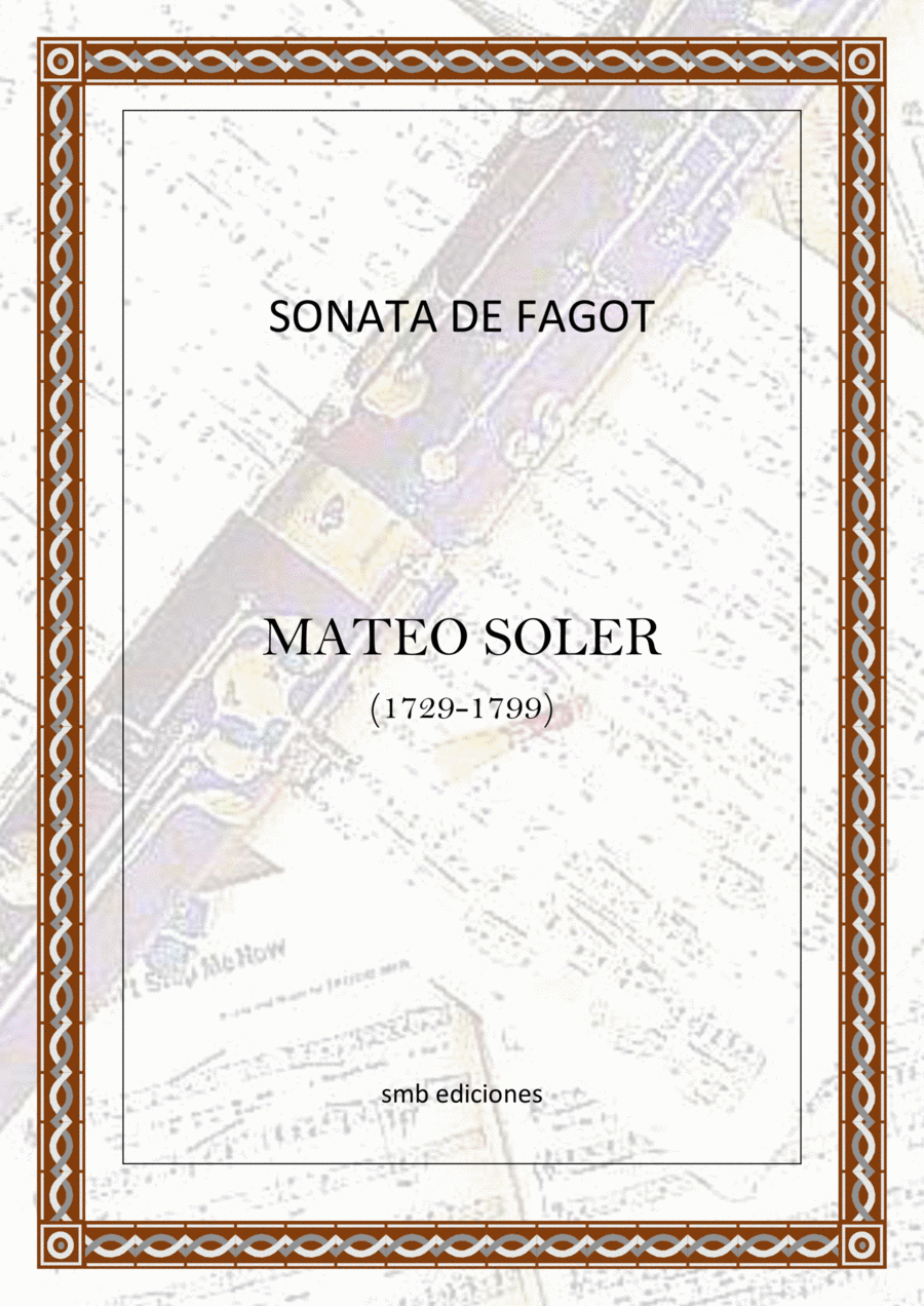 Sonata para fagot de Mateo Soler Small Ensemble scores gallery preview page 1