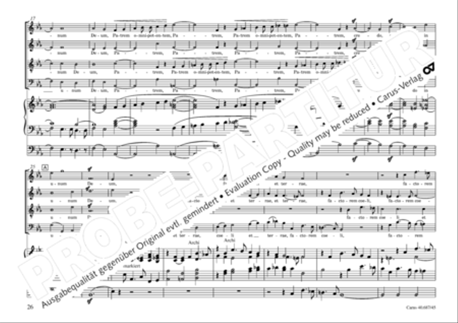Missa sacra C Minor 4-Part scores gallery preview page 27
