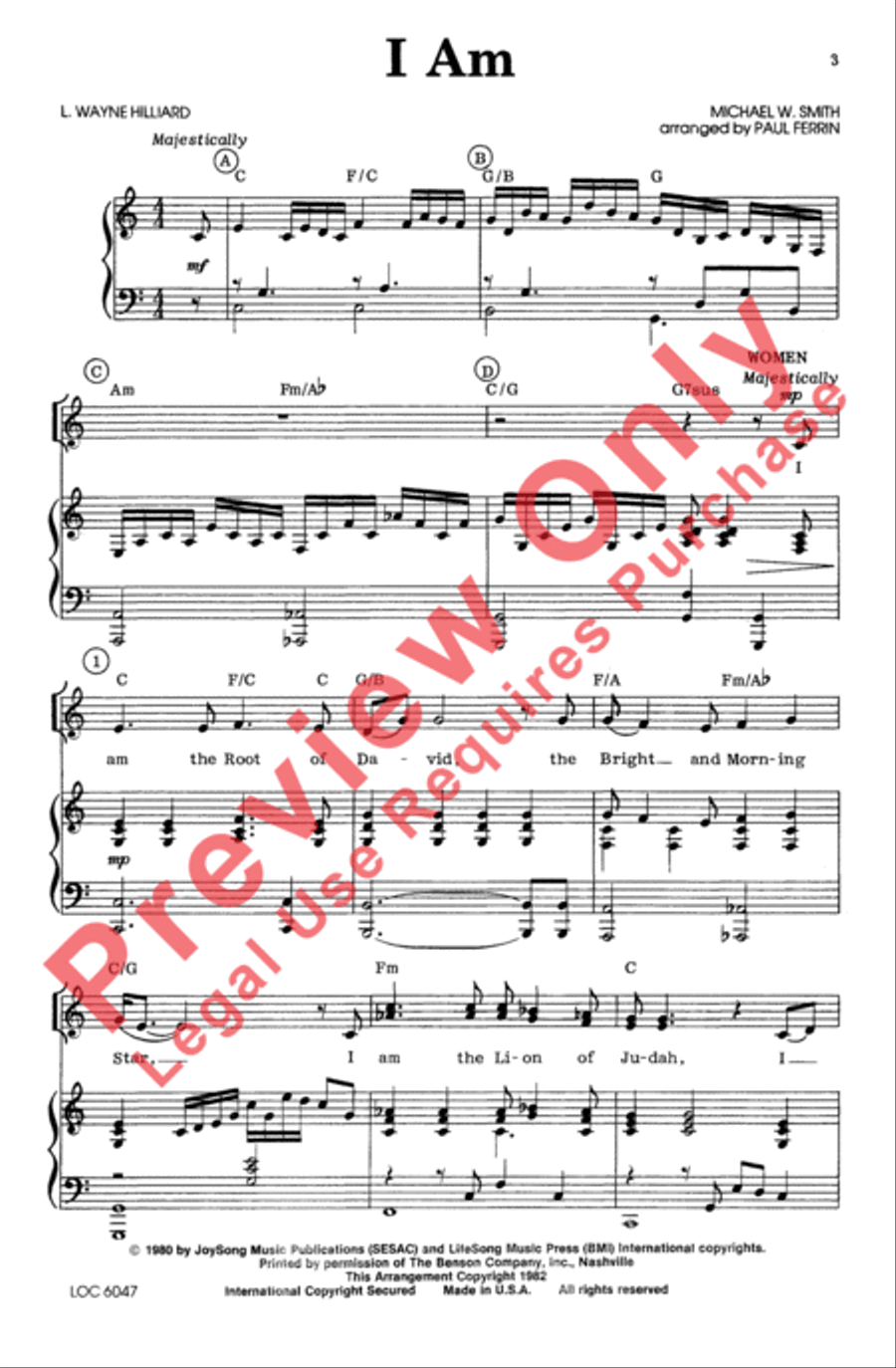 I Am 4-Part scores gallery preview page 2