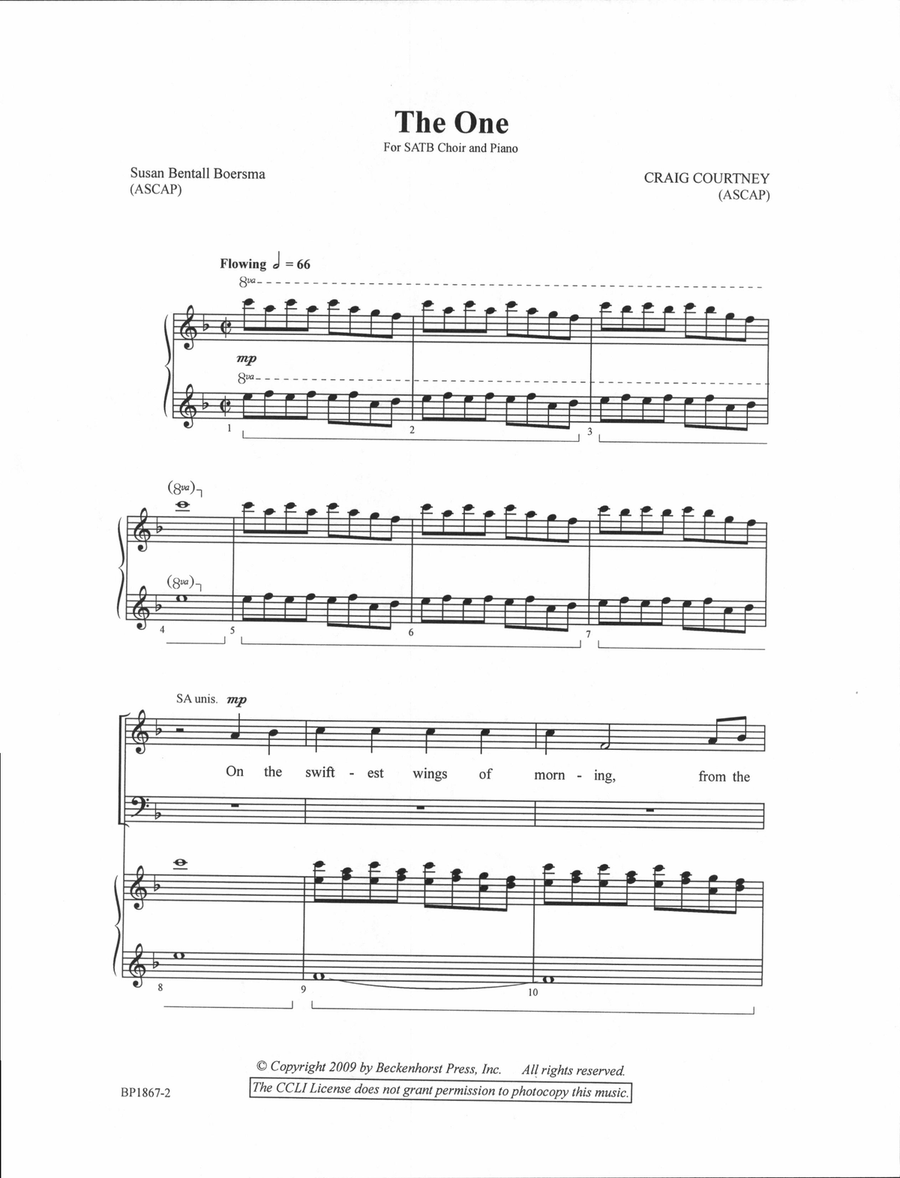 The One 4-Part scores gallery preview page 2