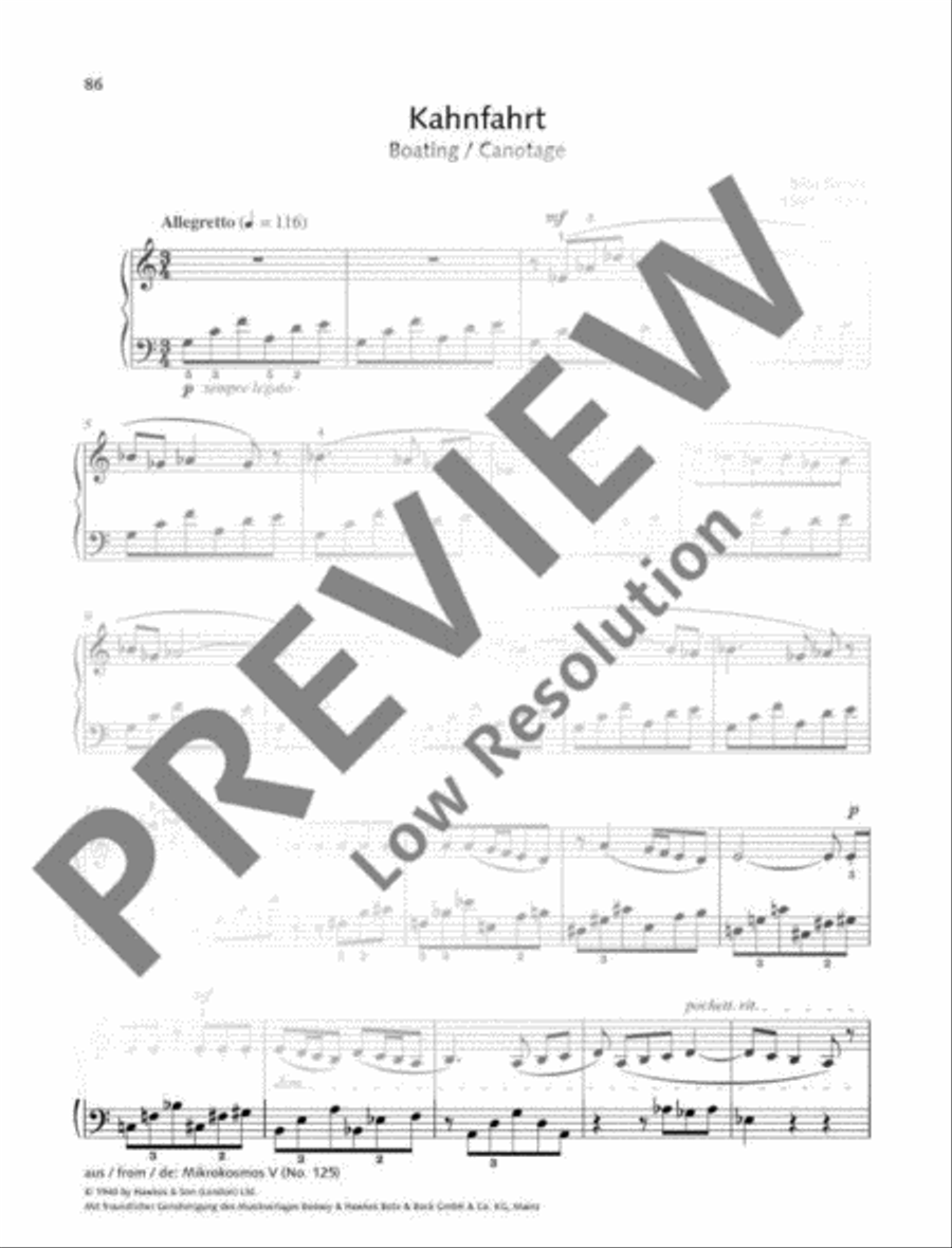 Boating Piano Solo scores gallery preview page 2