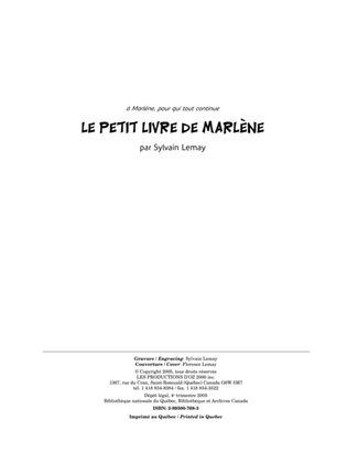 Book cover for Le petit livre de Marlène