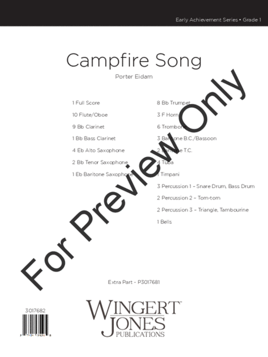 Campfire Song - Full Score