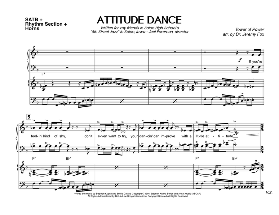 Attitude Dance Large Ensemble scores gallery preview page 1