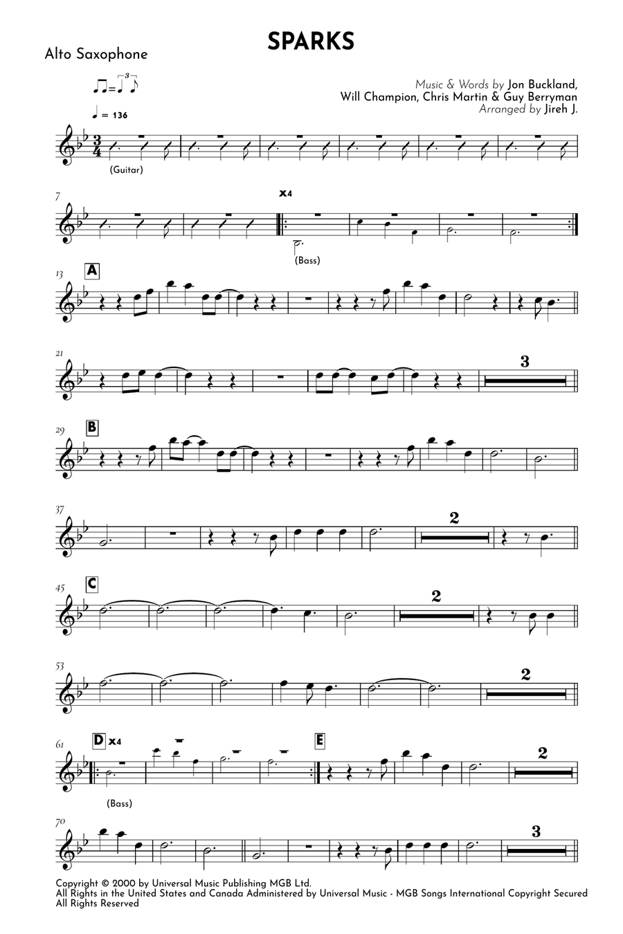 Sparks Alto Saxophone scores gallery preview page 2