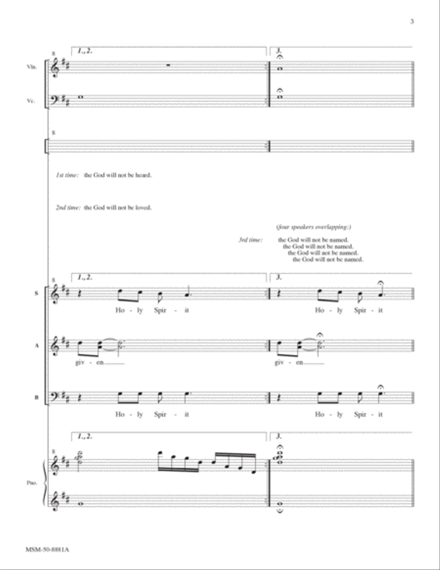 Pentecost (Downloadable Full Score and Parts) Choir scores gallery preview page 5