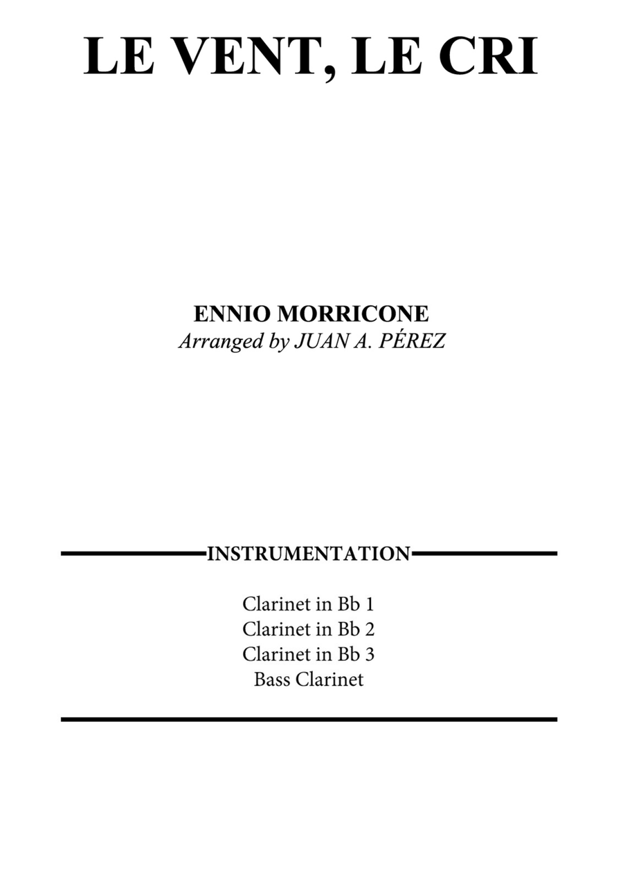 Le Vent, Le Cri Clarinet Quartet scores gallery preview page 1
