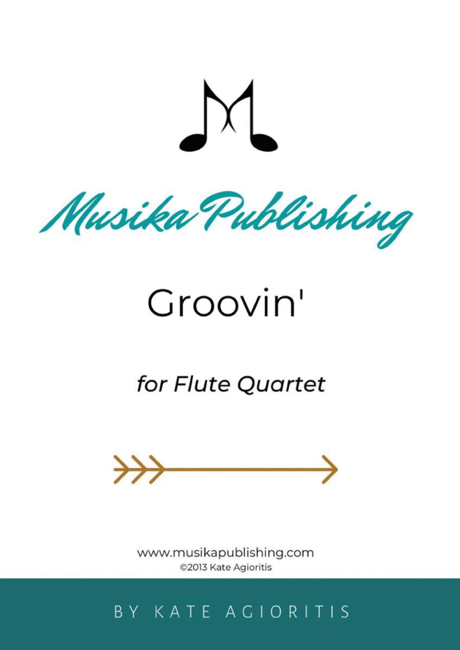 Groovin' - For Young Flute Quartet Flute Quartet scores gallery preview page 1