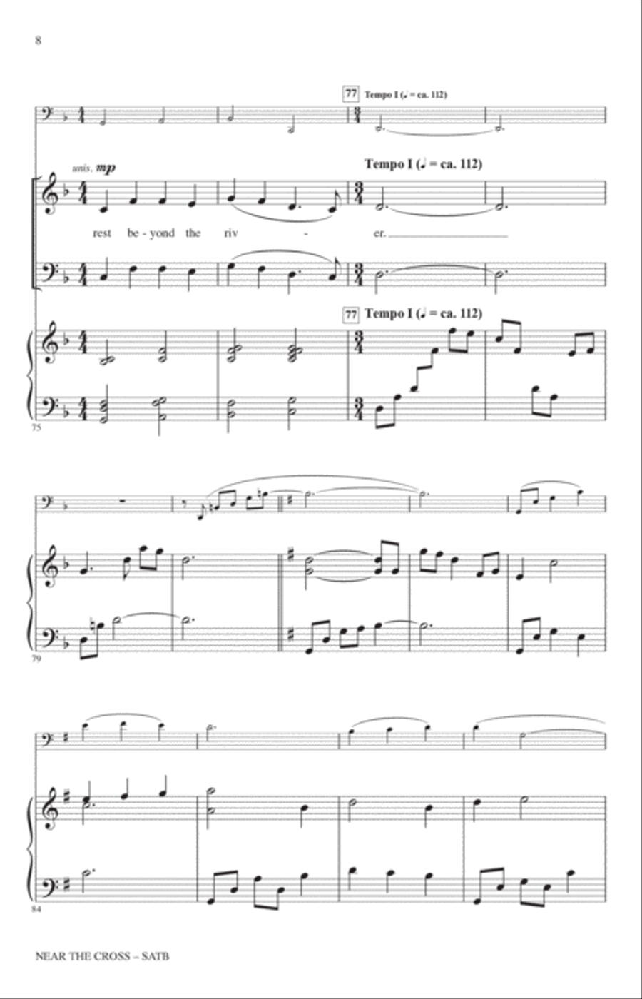 Near The Cross (arr. Heather Sorenson) 4-Part scores gallery preview page 7