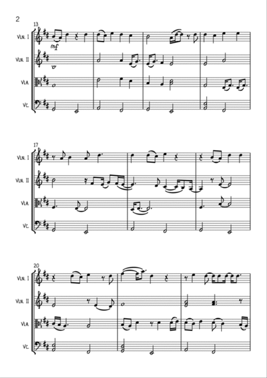 Stonemilker String Quartet scores gallery preview page 2