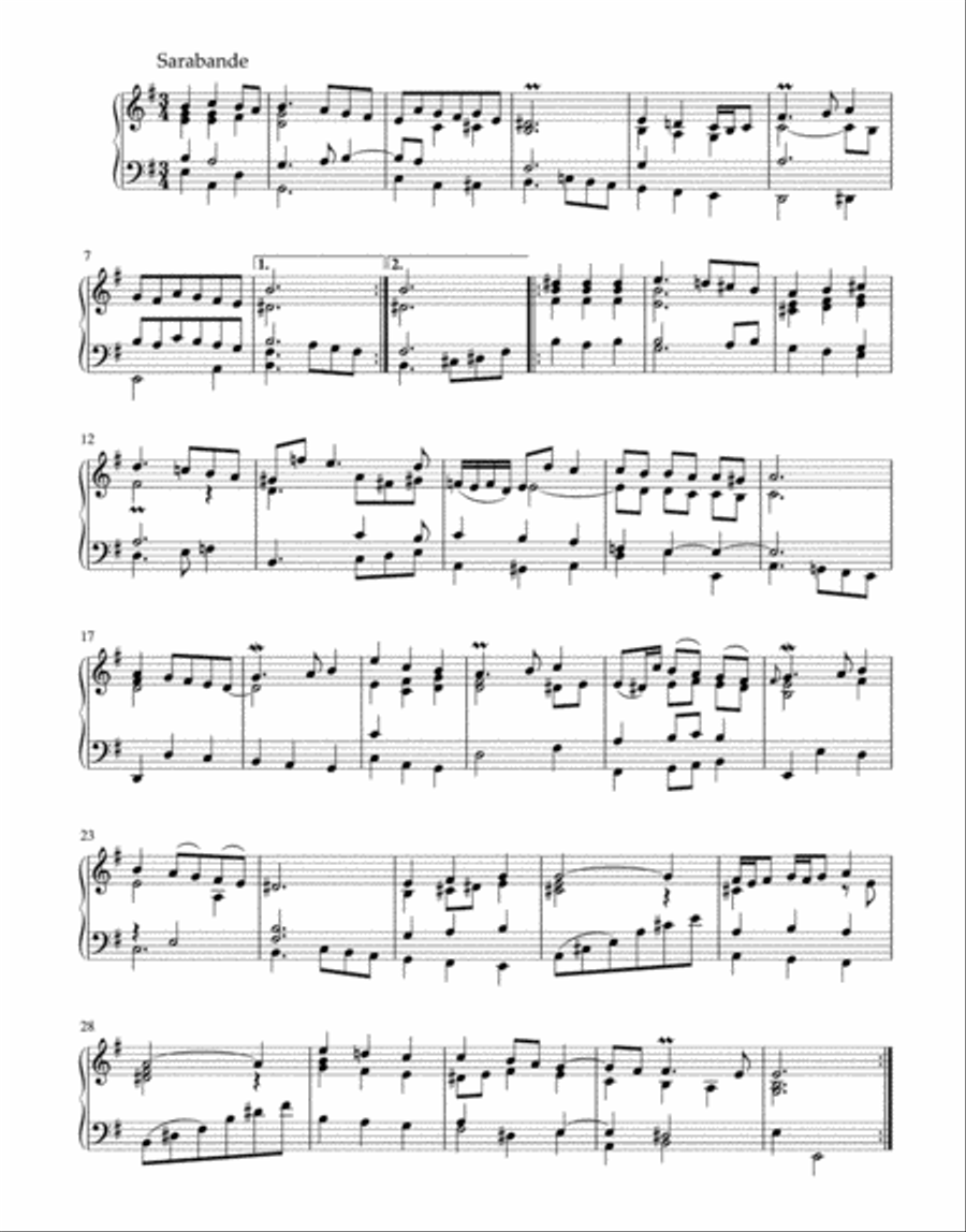 Suites, Partitas, Sonatas Harpsichord scores gallery preview page 4