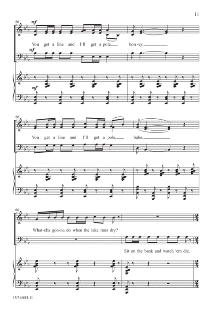 The Crawdad Song The Crawdad Song 3-Part scores gallery preview page 11