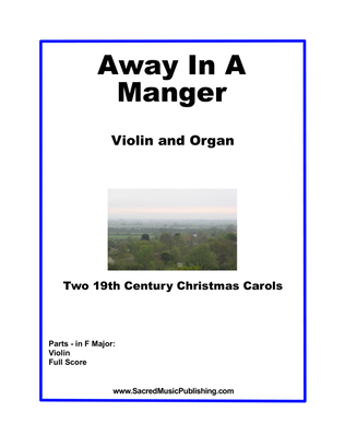 Book cover for Away In A Manger - Violin and Organ