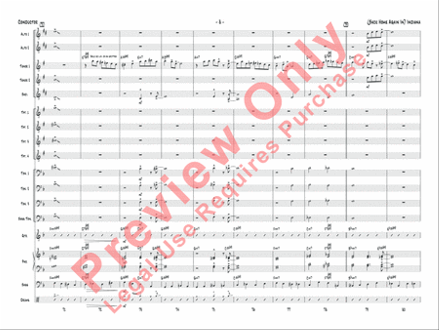 (Back Home Again In) Indiana Jazz Ensemble scores gallery preview page 11