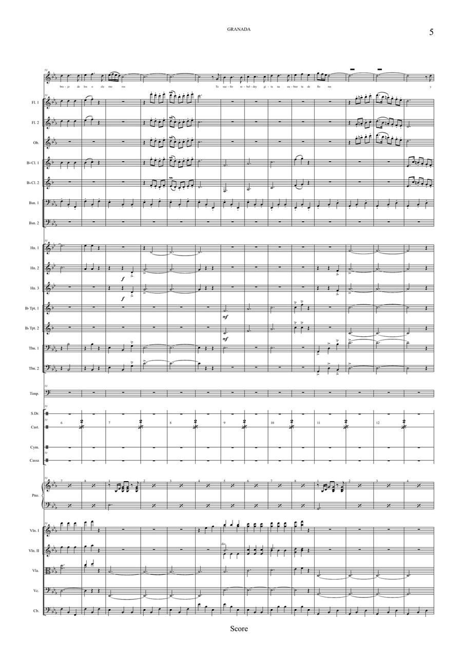 Granada Full Orchestra scores gallery preview page 5