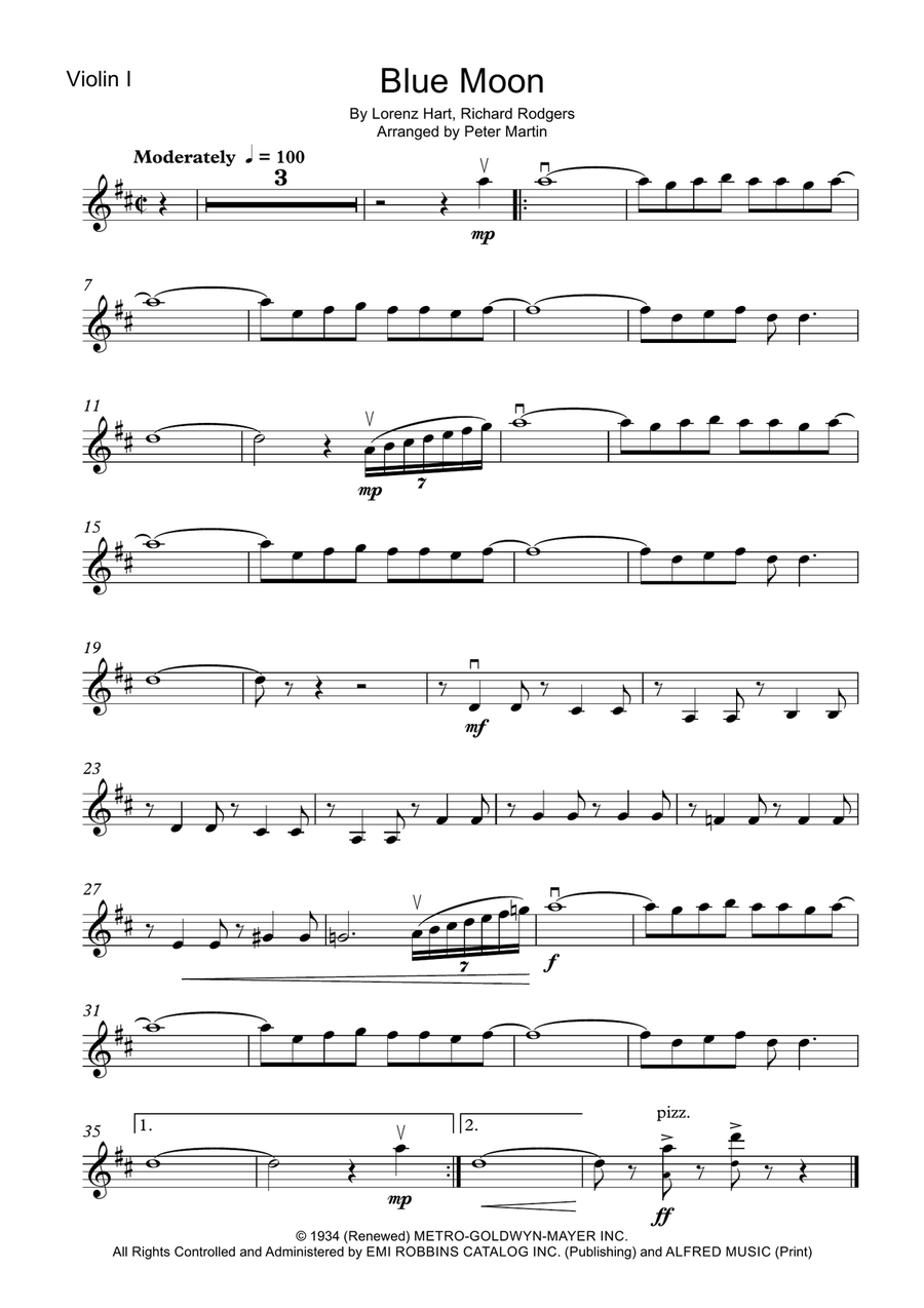 Blue Moon String Quartet scores gallery preview page 3