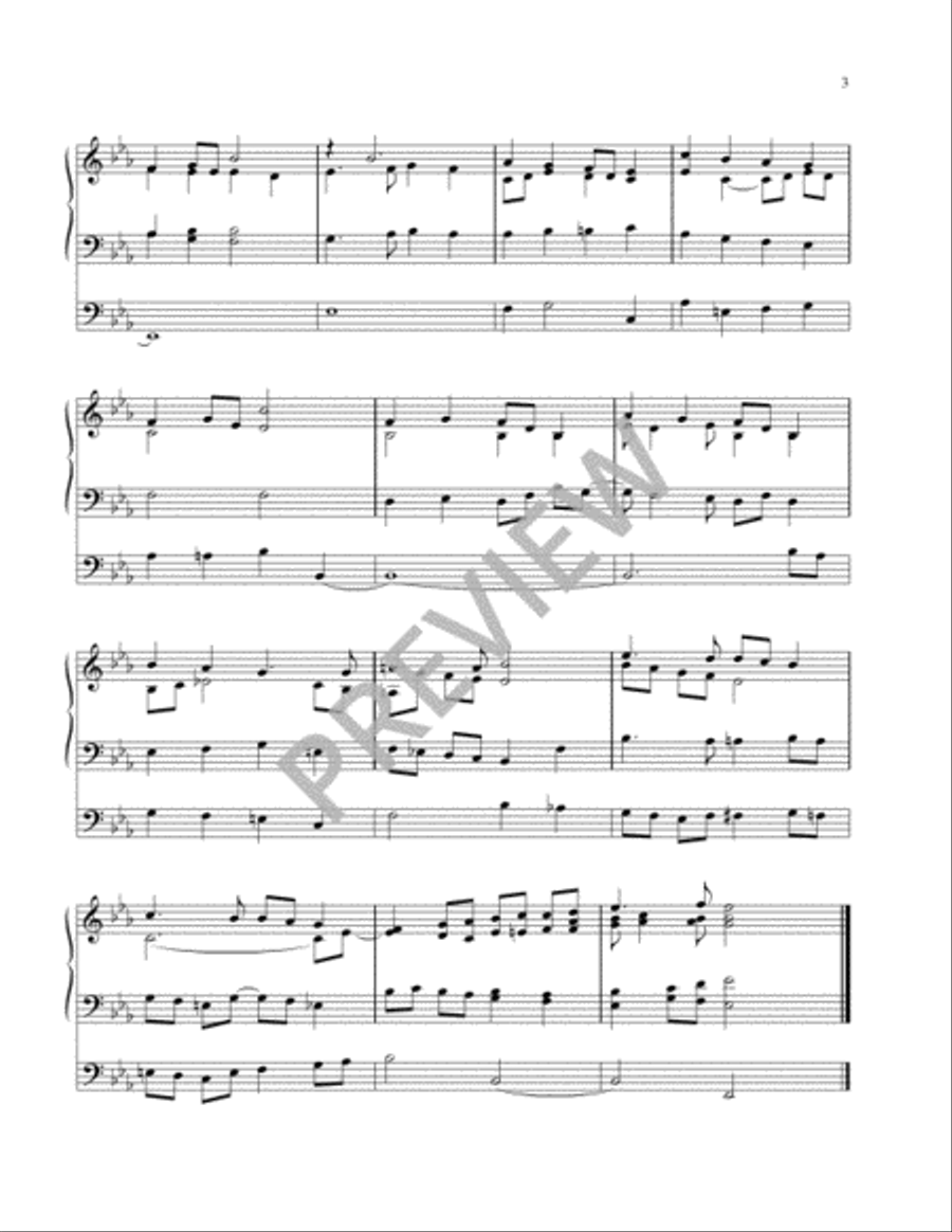 Hymn Harmonizations for Organ - Volume 1 Organ scores gallery preview page 3