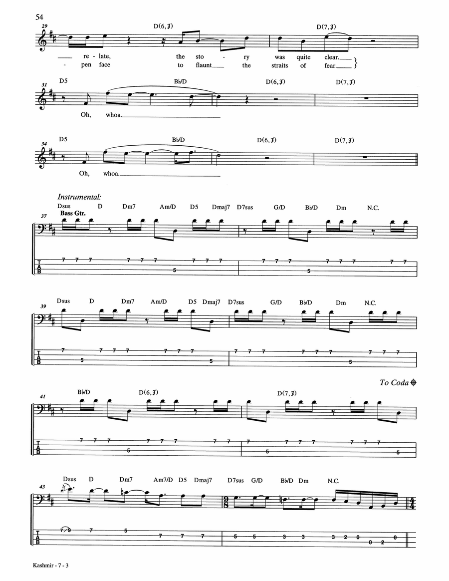 Kashmir Kashmir Acoustic Guitar scores gallery preview page 3