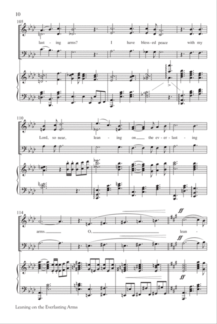 Leaning on the Everlasting Arms 3-Part scores gallery preview page 11