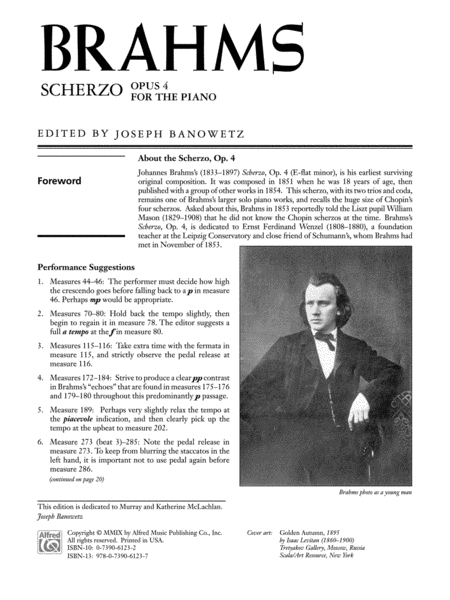 Scherzo, Op. 4