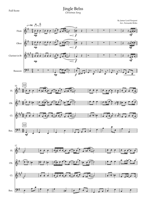 Jingle Bells - Jazz Version (Christmas Song) for Woodwind Quartet