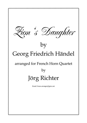Book cover for Zion's Daughter for French Horn Quartet