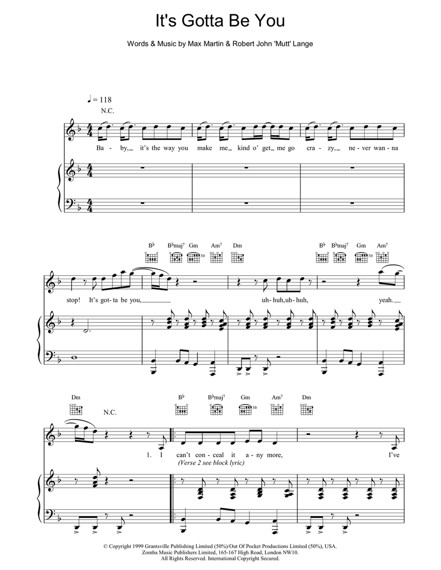 It's Gotta Be You Acoustic Guitar scores gallery preview page 1