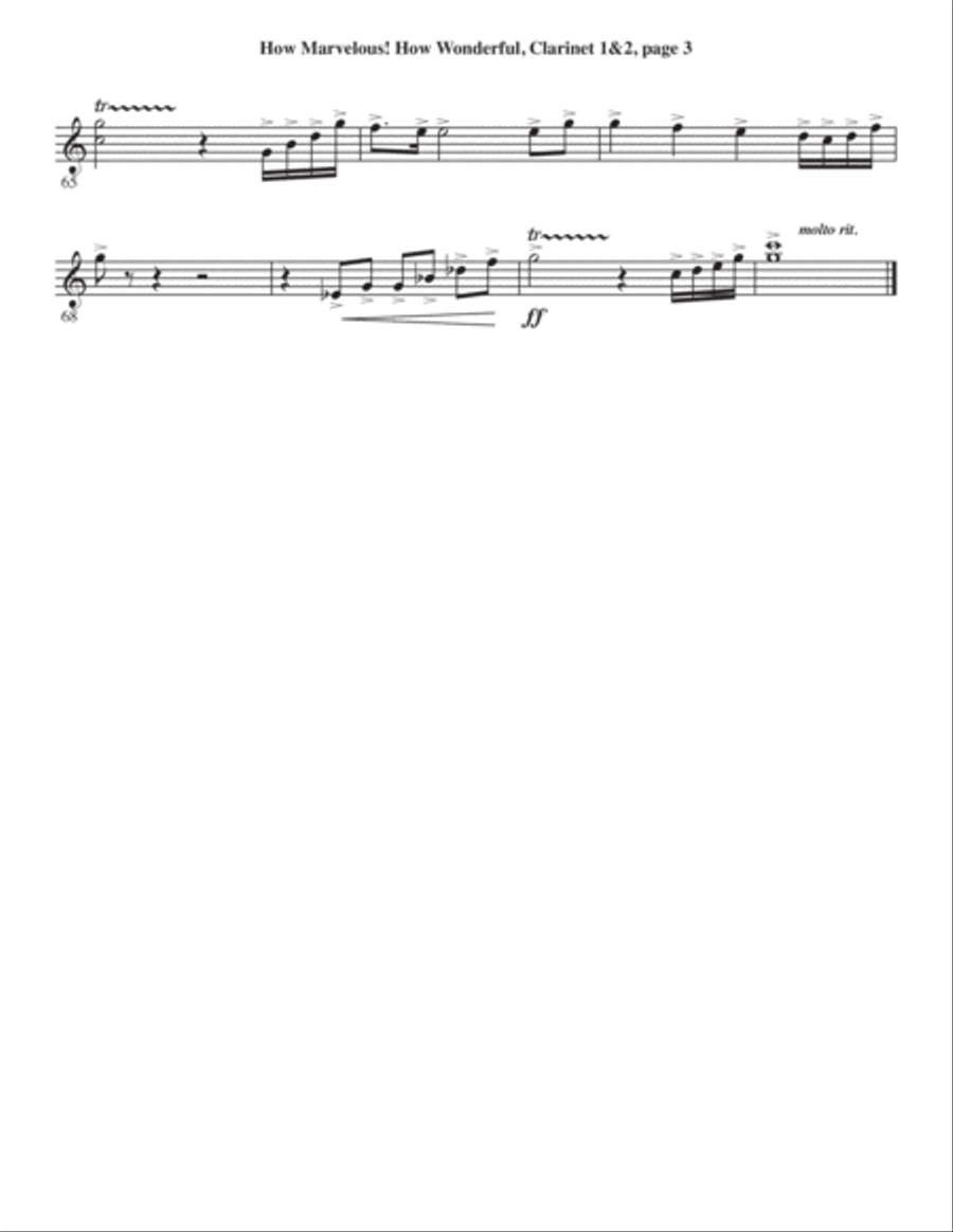 How Marvelous! How Wonderful! 4-Part scores gallery preview page 28