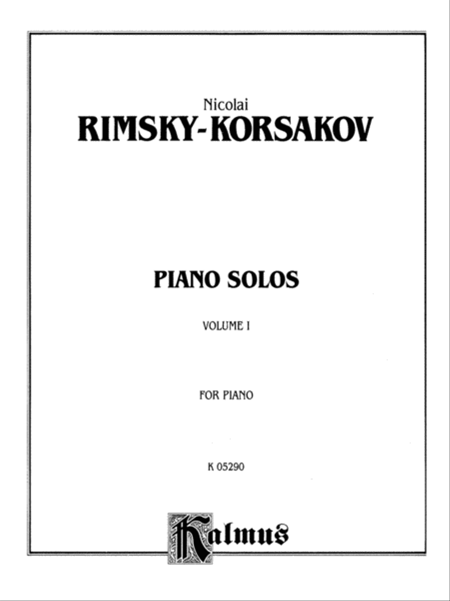 Piano Solos, Volume 1