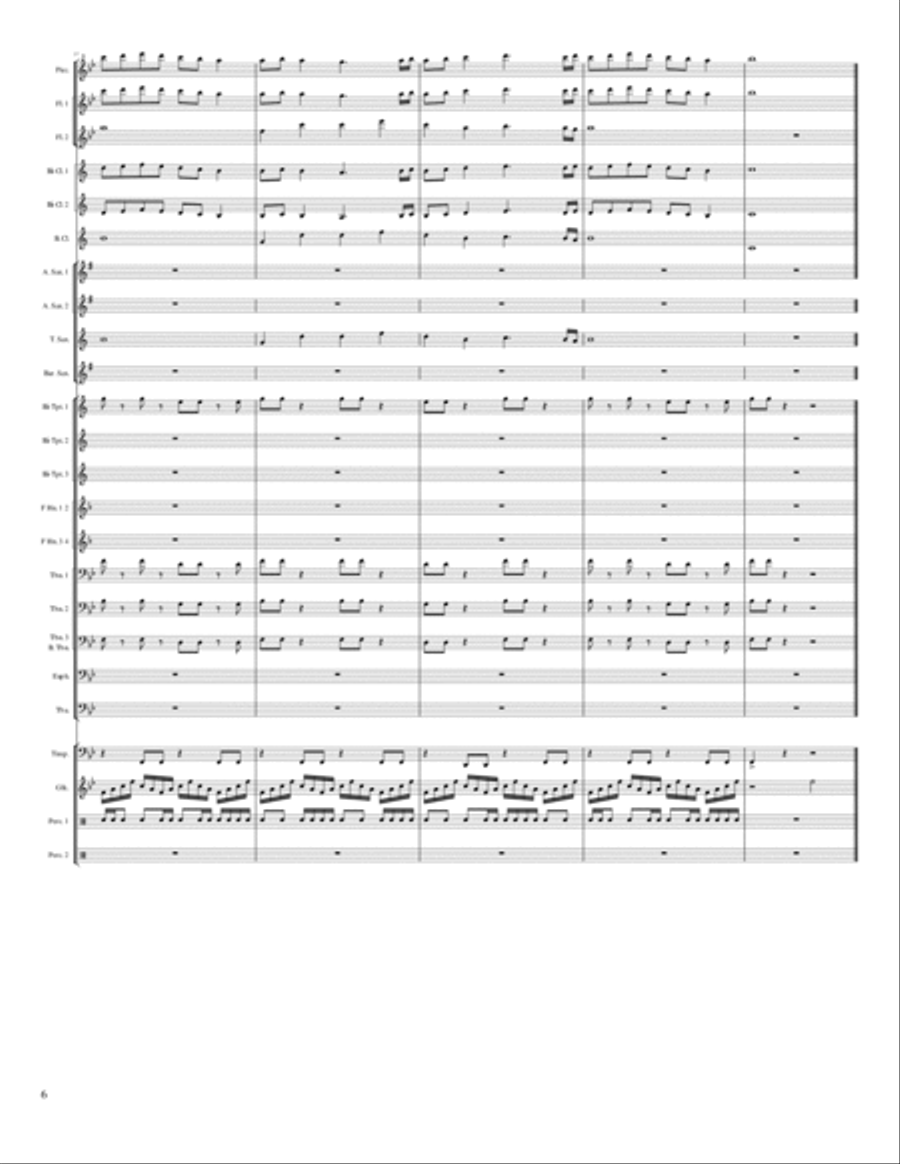 Inside the Cave Concert Band scores gallery preview page 6